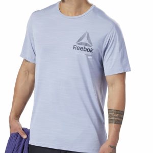 Reebok One Series Training ACTIVCHILL Move T Shirt Herren - HellBlau - DE 438-KIT